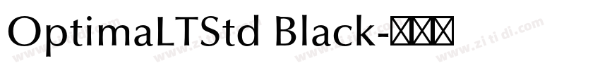 OptimaLTStd Black字体转换
